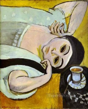  fauvism Oil Painting - Laurette s Head with a Coffee Cup Fauvism